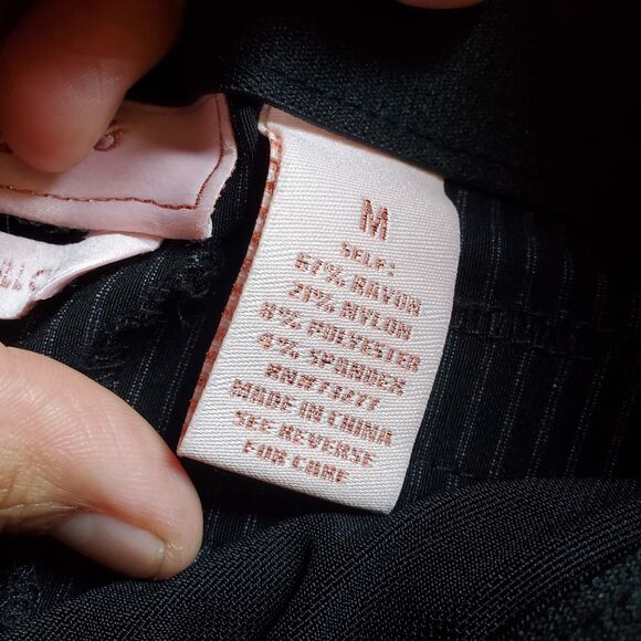 NEW! Candies Black / Grey Audrey Fit Pull On Pants -  Size Medium NWT - Picture 6 of 9